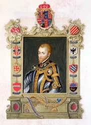 Porträt von Philipp II. König von Spanien (1527-98) aus 